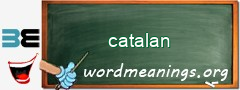 WordMeaning blackboard for catalan